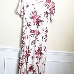 Stevie Hender high low floral dress